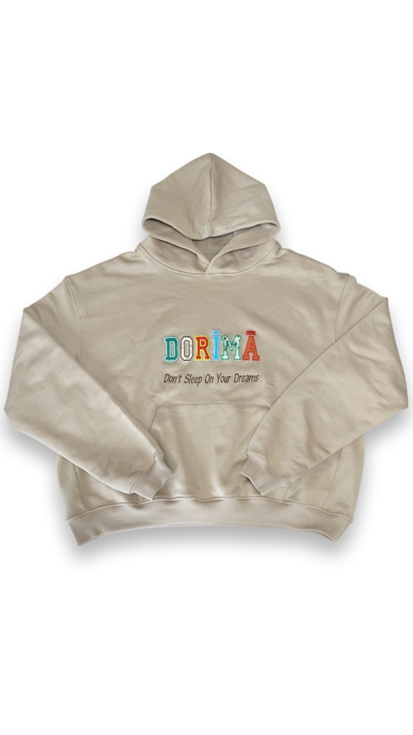 Leather Letters Hoodie [each letter consist of a different genuine leather] - Image 2