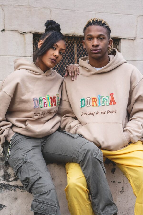 Leather Letters Hoodie [each letter consist of a different genuine leather] - Image 4