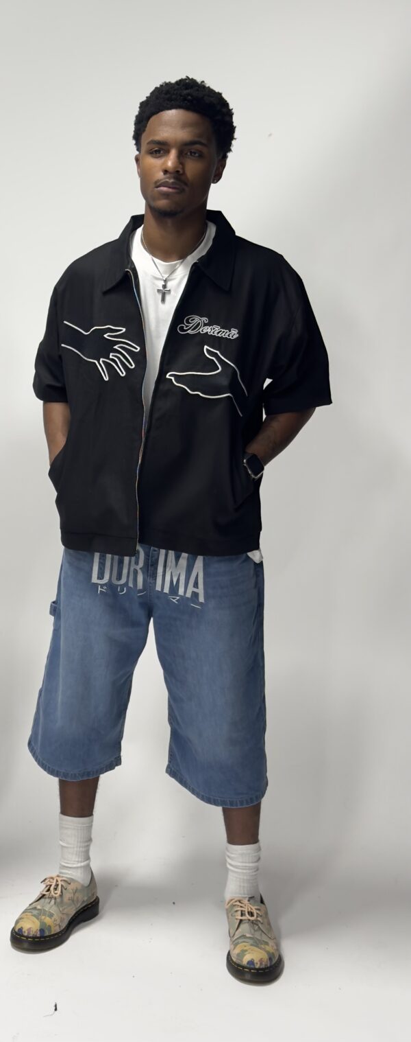 Black “Don’t Trip” Worker Jacket - Image 3