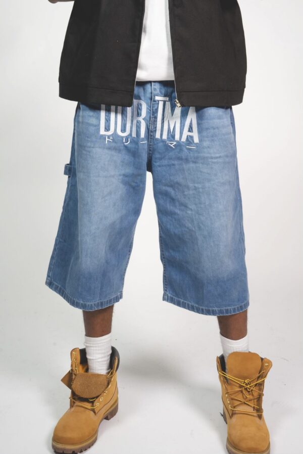 “Washed” Blue Dorīmā Jorts (Baggy)