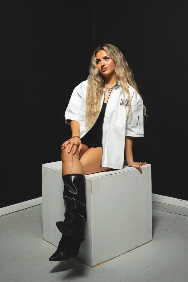 Classic Genuine Leather Jacket (White) - Image 4