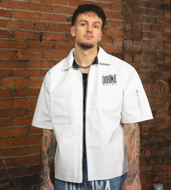 Classic Genuine Leather Jacket (White)