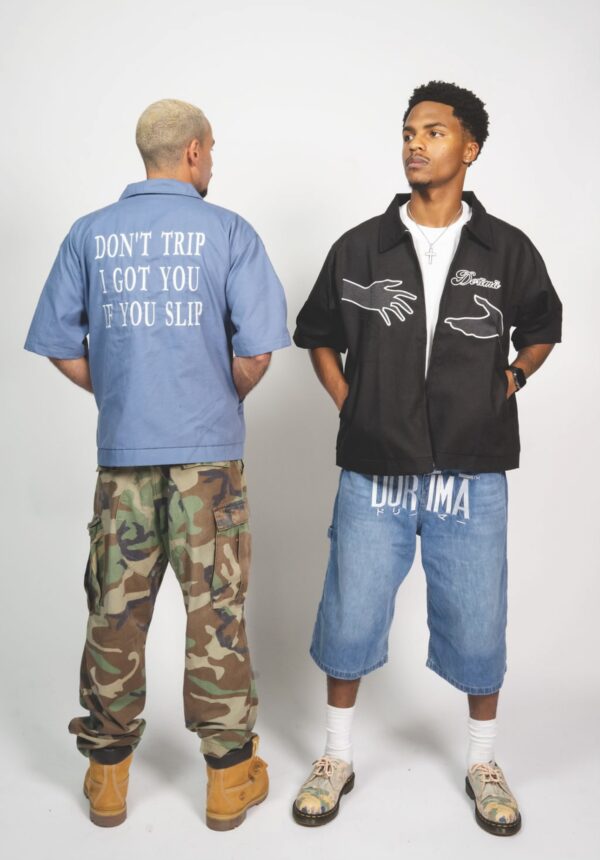 Don’t Trip Worker Jacket (Sky Blue) - Image 4