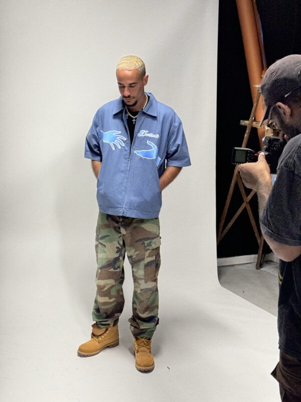 Don’t Trip Worker Jacket (Sky Blue) - Image 2